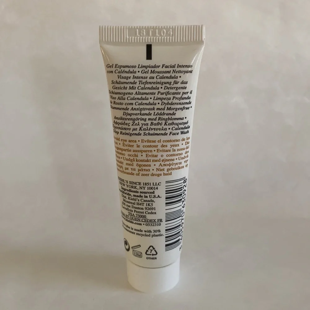 KIEHLS Calendula Deep Cleansing Foaming Face Wash 1oz Travel Size